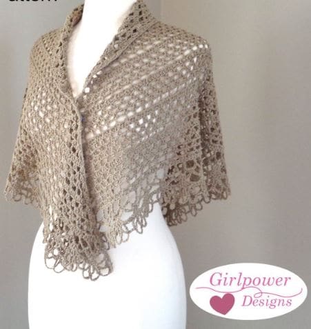 GirlpowerDesigns Top Down Triangle Shawl