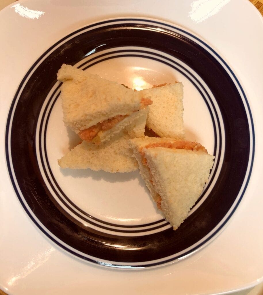 Triangle Finger Food Sandwiches