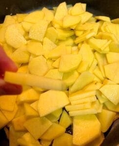 Sliced Yukon Gold Potatoes