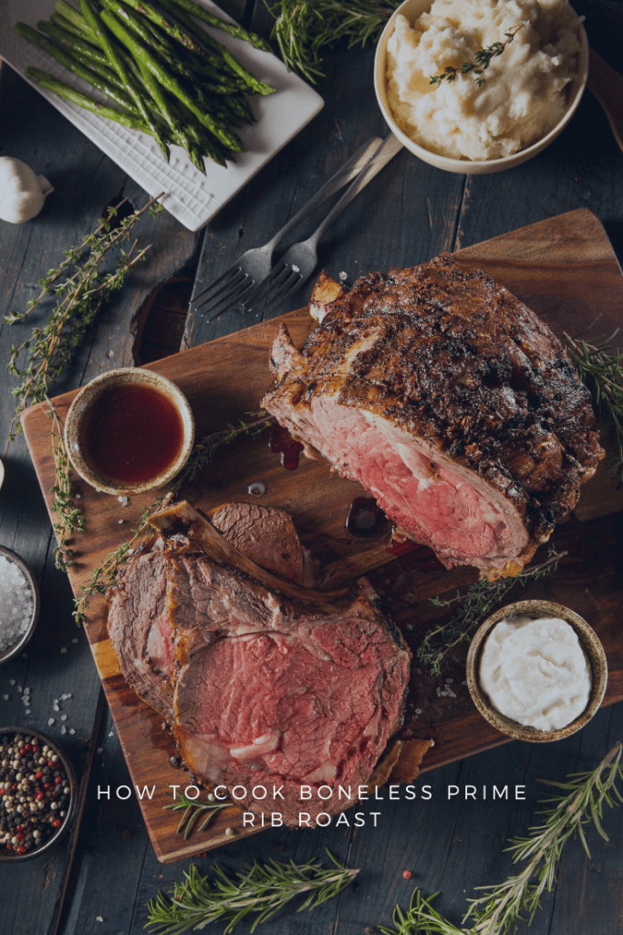 Serving Prime Rib on Cutting Board