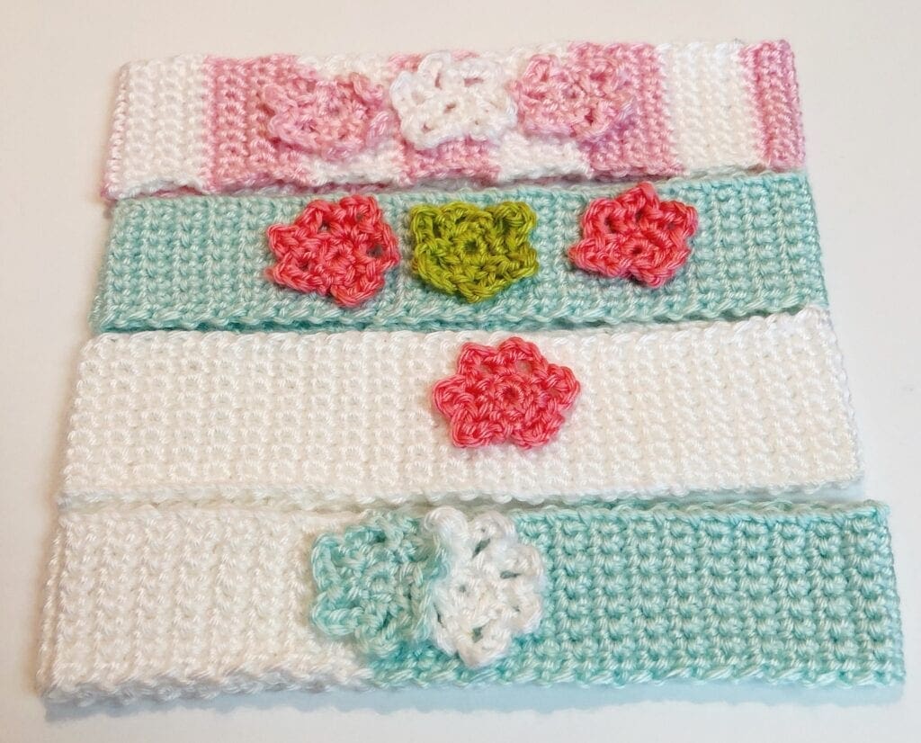 Embellished Crochet Headbands