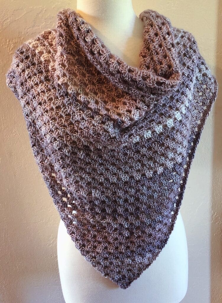 Crochet Triangle Scarf