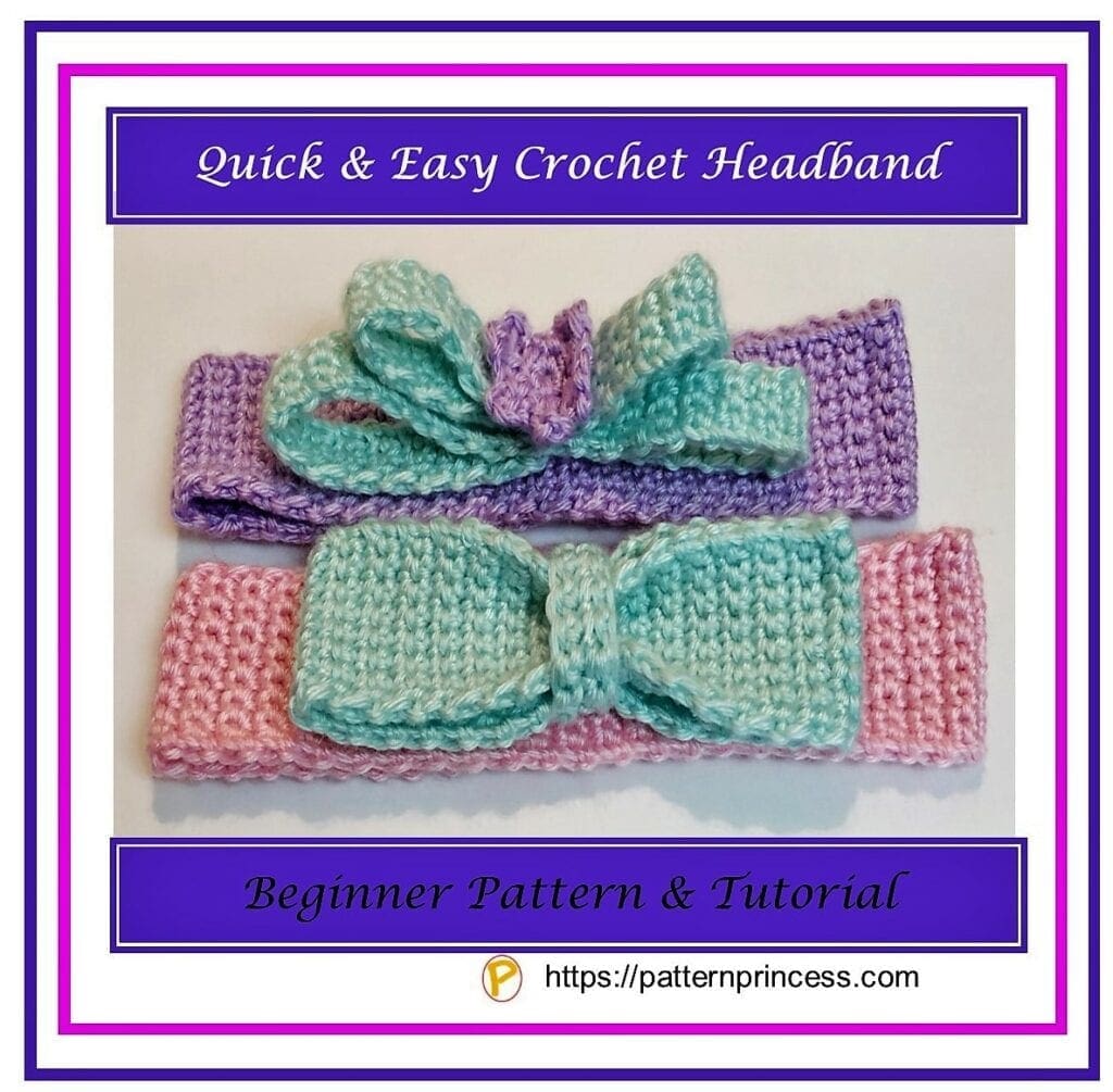 Quick and Easy Crochet Headband 1