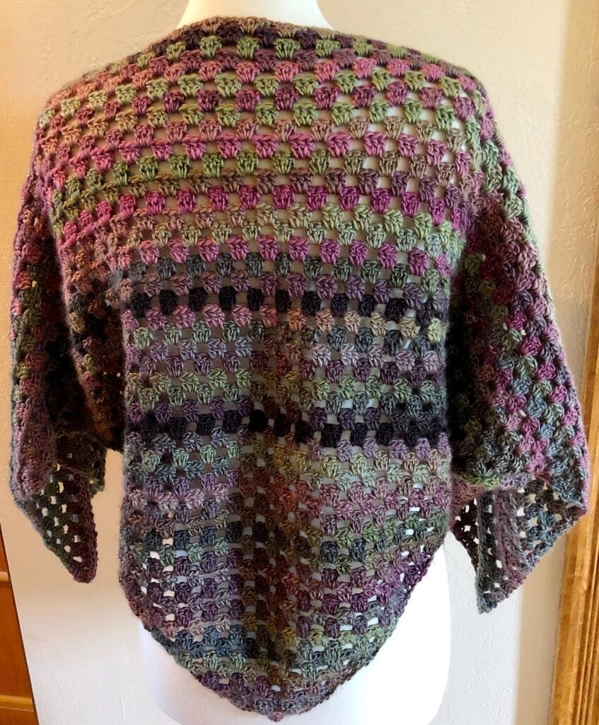 Triangle Poncho back