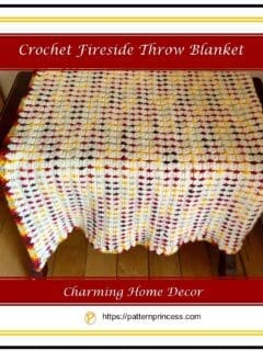 Crochet Fireside Throw Blanket 1