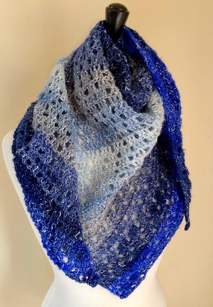 Crochet Triangle Scarf