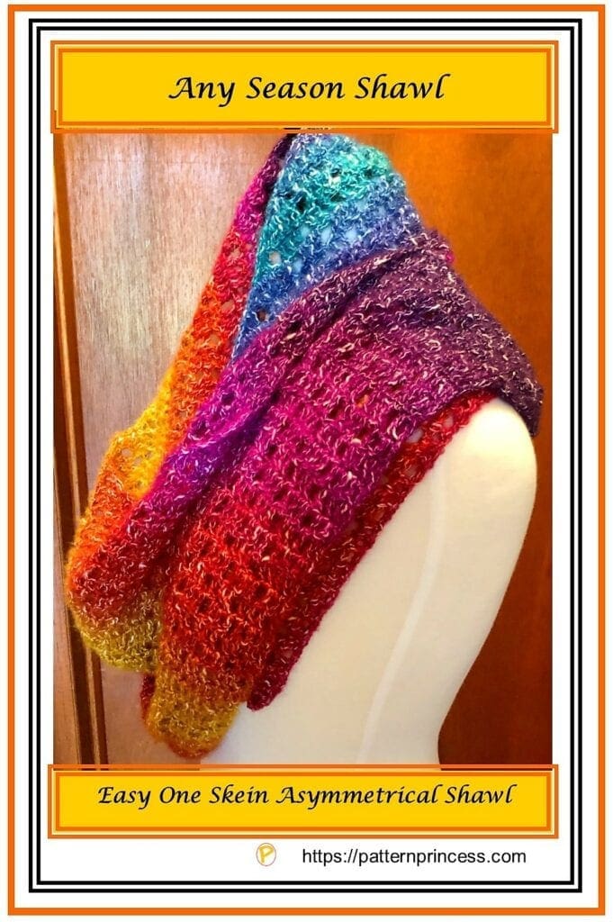 Any Season Shawl Crochet Pattern 1