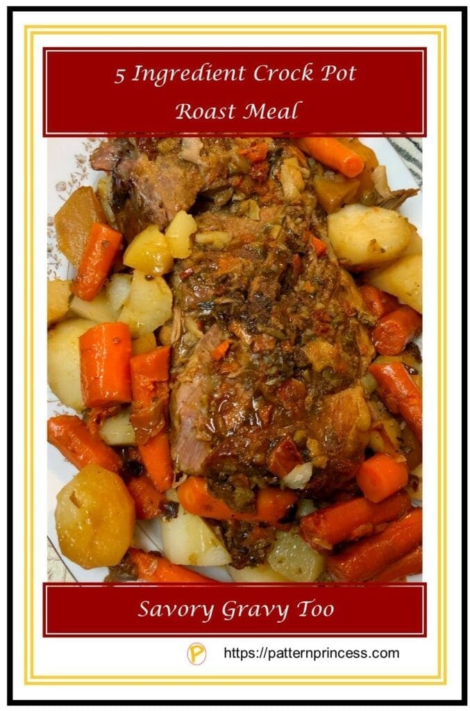 5 Ingredient Crock Pot Roast meal 1