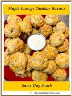 Maple Sausage Cheddar Biscuits 1