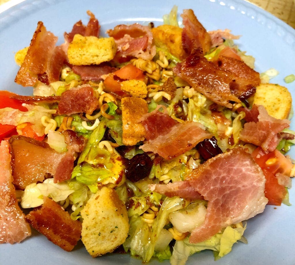 Garden Salad with Bacon