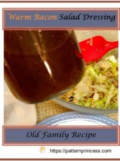 Warm Bacon Salad Dressing 1