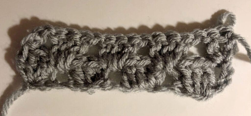 Row 2 Granny Spike Stitch