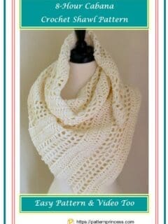 8-Hour Cabana Crochet Shawl Pattern