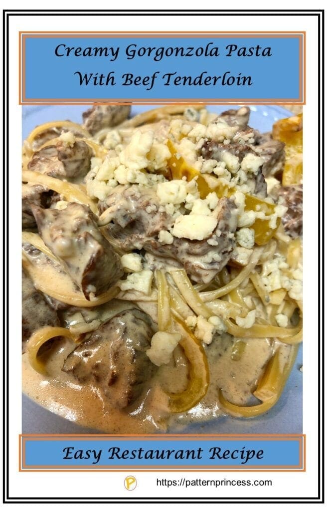 Creamy Gorgonzola Pasta With Beef Tenderloin