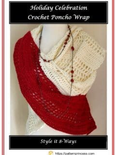 Holiday Celebration Crochet Poncho Wrap