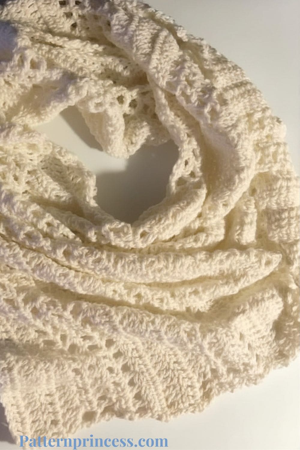 Lightweight Cotton Crochet Scarf