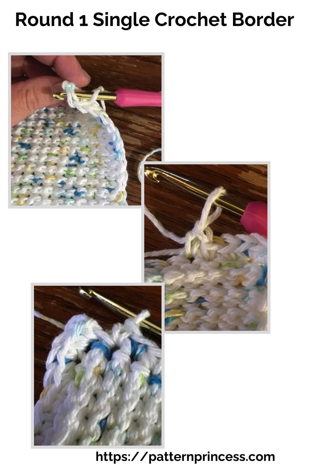 Round 1 Single Crochet Border