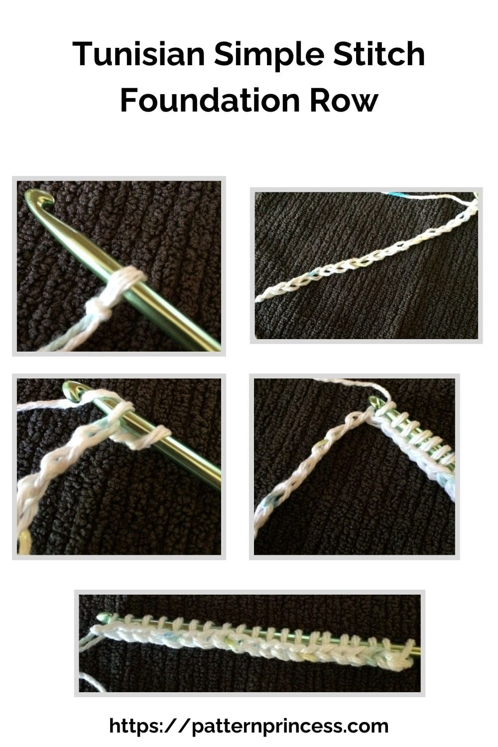 Tunisian Simple Stitch Foundation Row