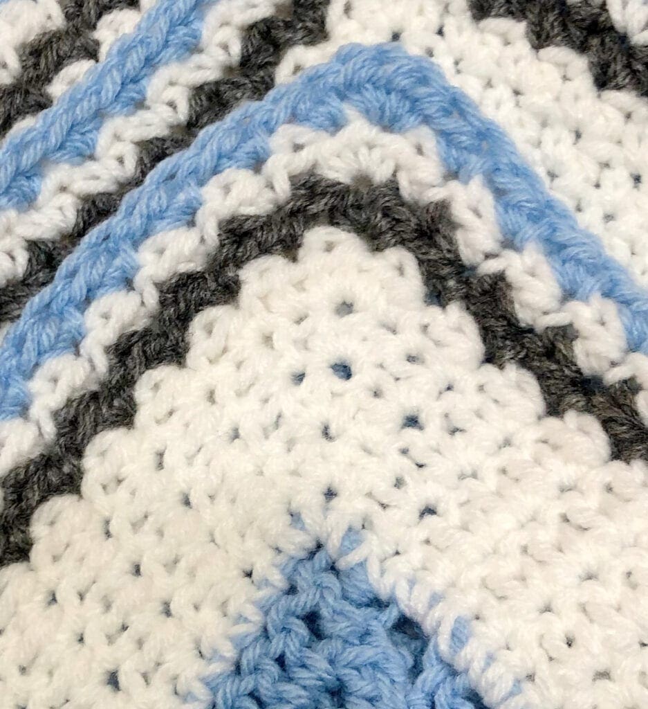 Close up of Crochet Border