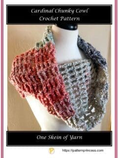 Cardinal Chunky Cowl Crochet Pattern