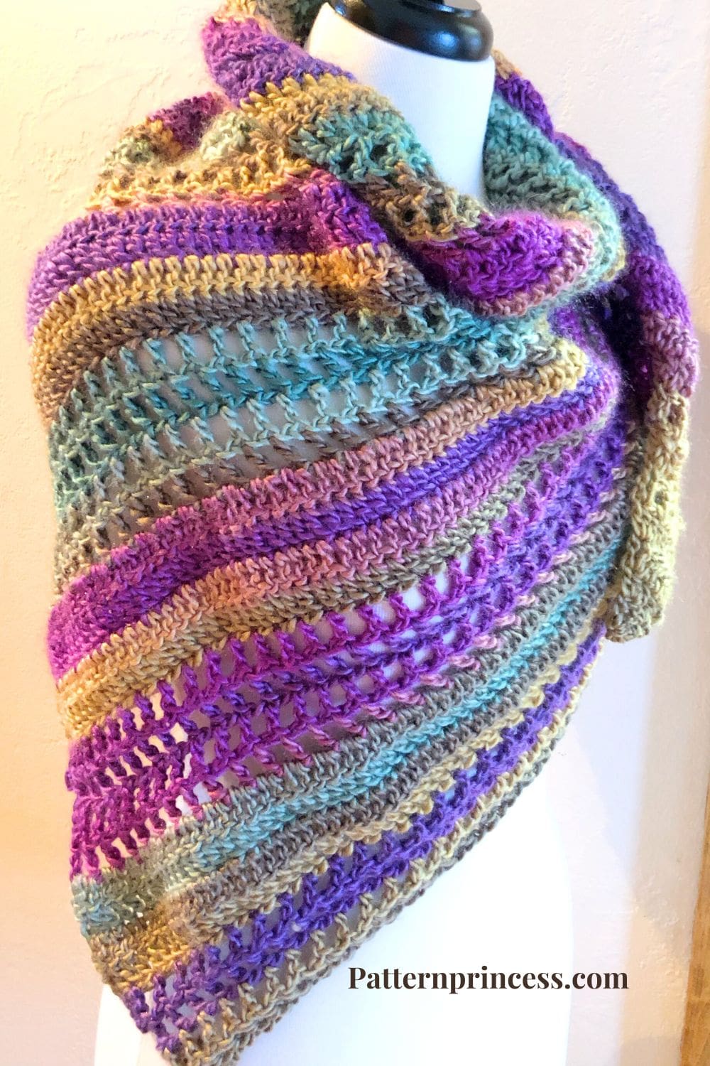 scarf that drapes beautifully around the neck and shoulders