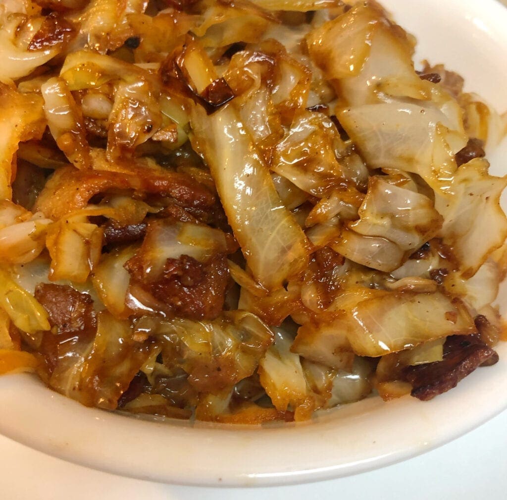 Bowl of Fried Cabbage