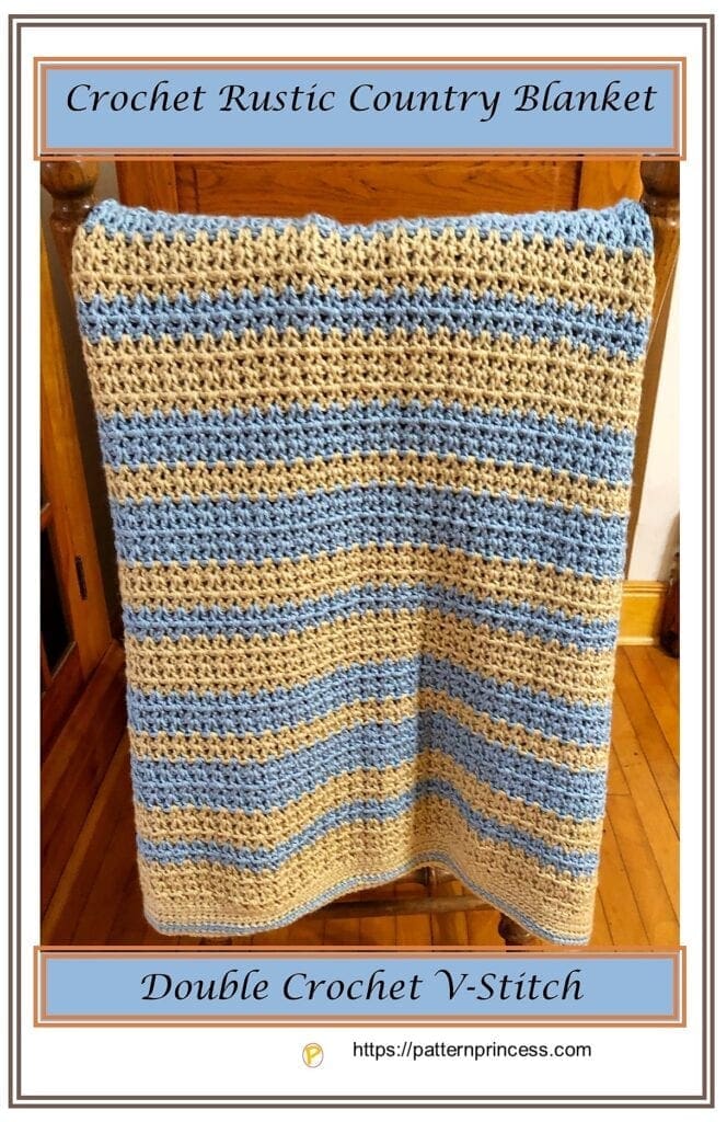 Crochet Rustic Country Blanket Pattern