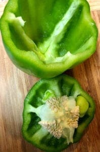 Cleaning Bell Peppers