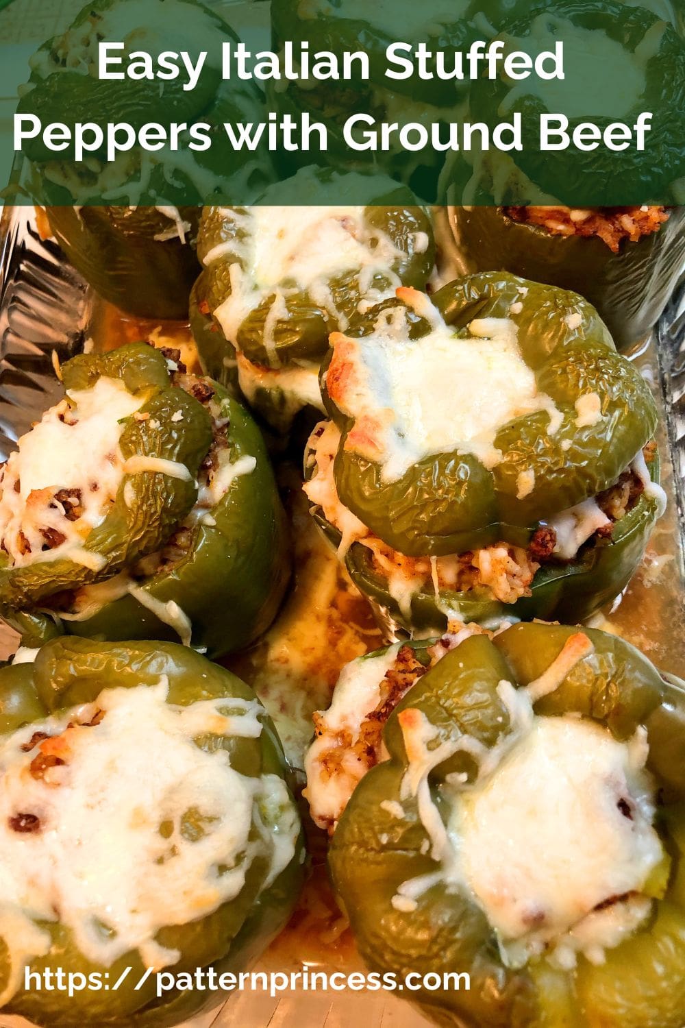 Easy Italian Stuffed Peppers with Ground Beef
