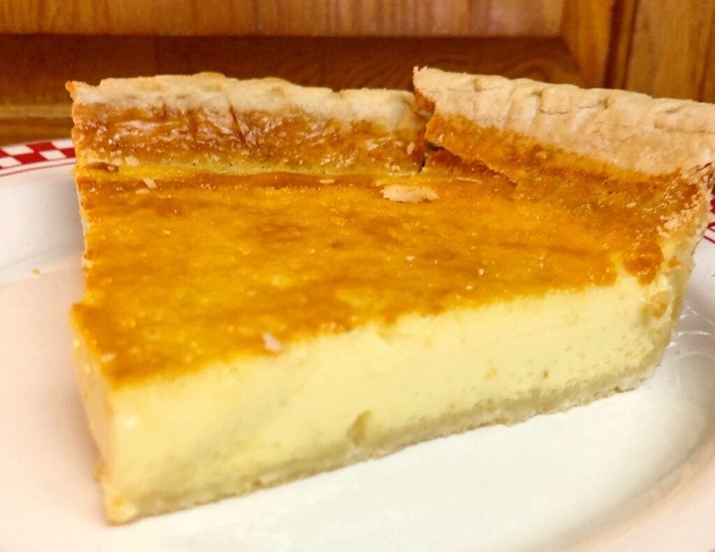 Slice of Old Fashioned Custard Pie