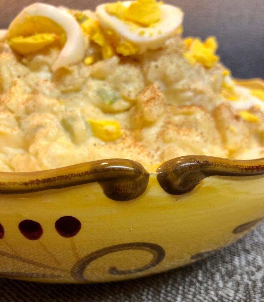 Potato Salad in Fancy Serving Bowl