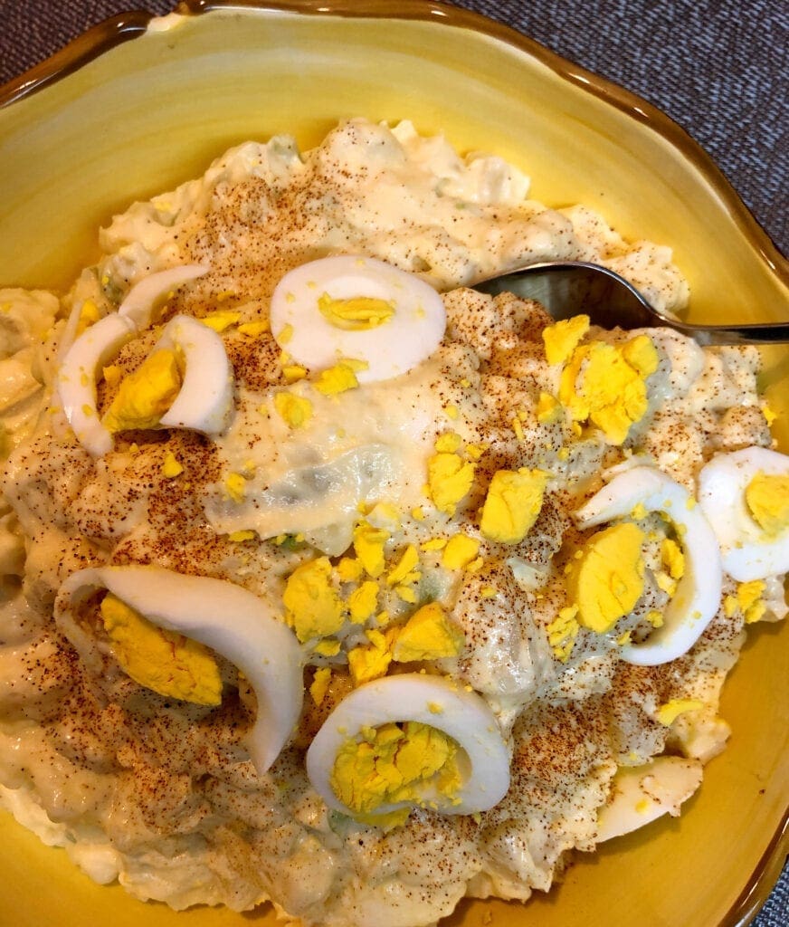 Overhead View of Potato Salad