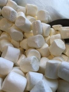 Coating Marshmallows with Melted Butter