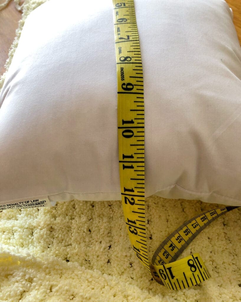 Determining Size of Pillow and Pillow Covering