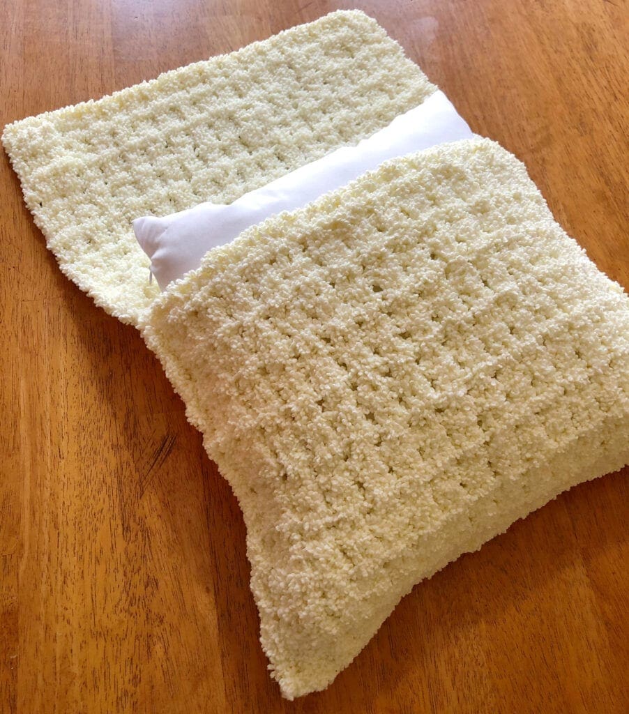 Removable Crochet Pillow Covering 