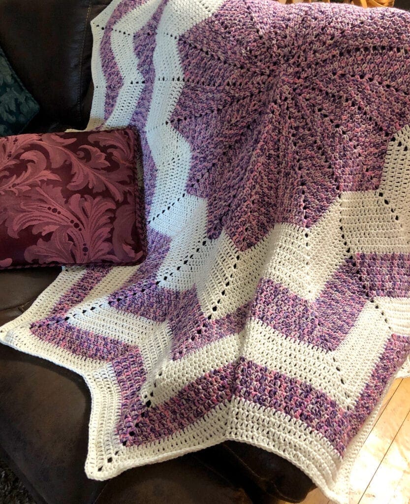 Large Crochet Star Afghan