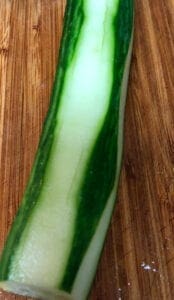 Partially Peeled Cucumber