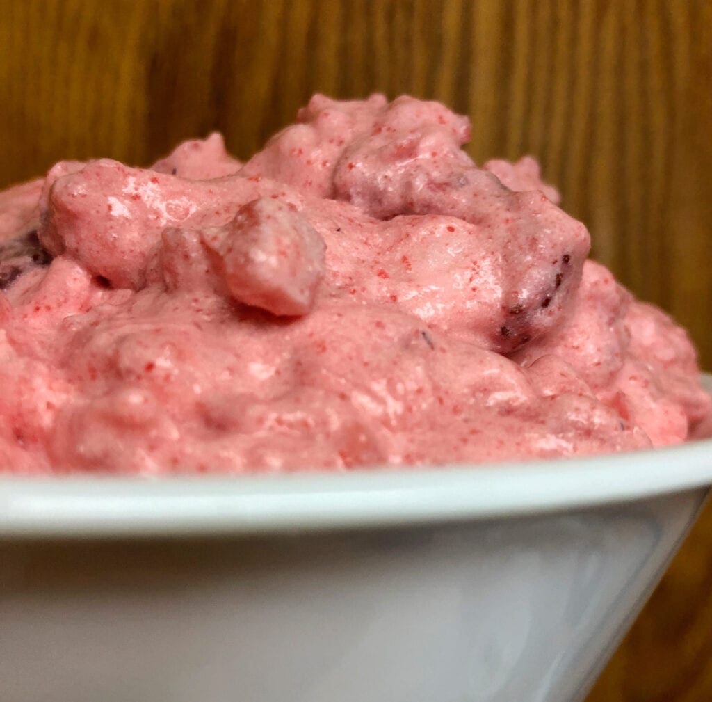 Serving Bowl of Strawberry Pineapple Fruit Salad