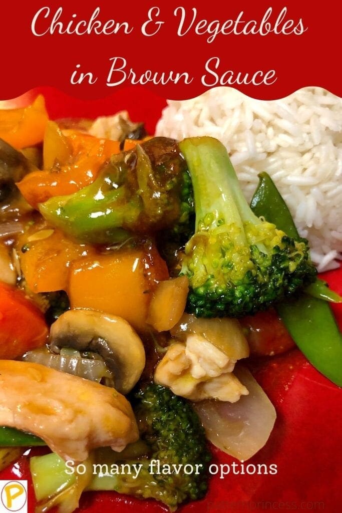 Chicken & Vegetables in Brown Sauce