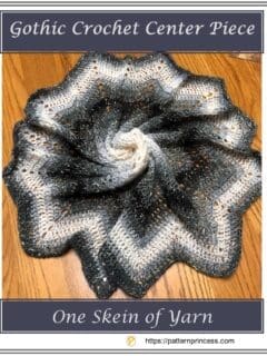 Gothic Crochet Center Piece