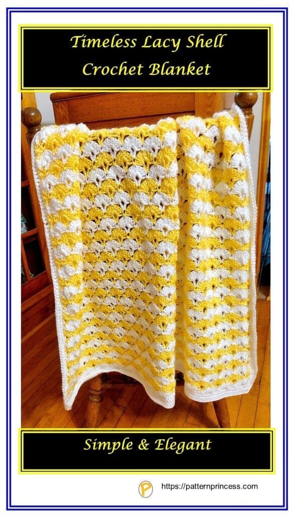 Timeless Lacy Shell Crochet Blanket