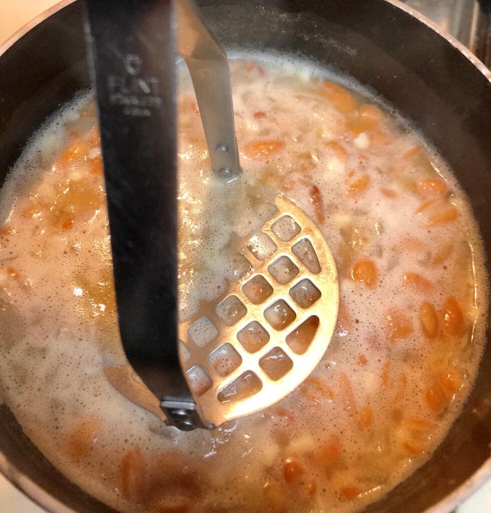 Mashing Pinto Beans