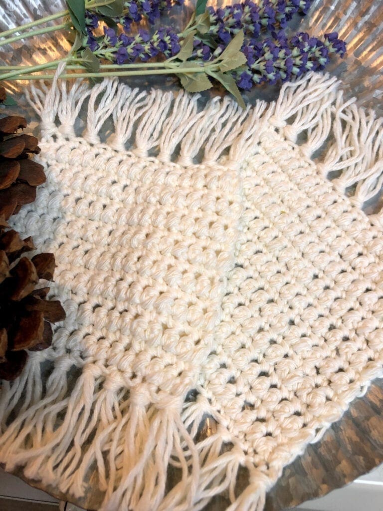 Crochet Mug Rug Boho Style