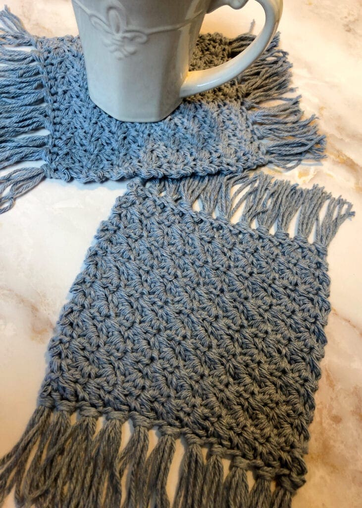 Modern Crochet Textured Coaster