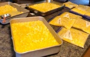 Preserving Sweet Corn by Baking it Before Freezing