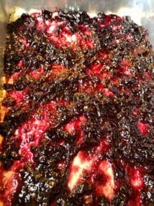 Spreading Jam over Cake Mix Crust