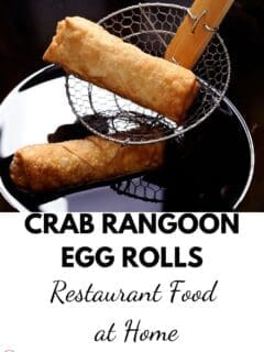 Crab Rangoon Egg Rolls