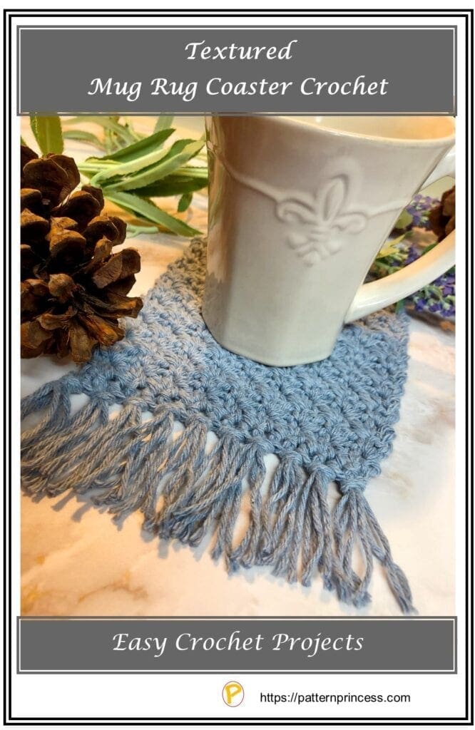 Textured Mug Rug Coaster Crochet