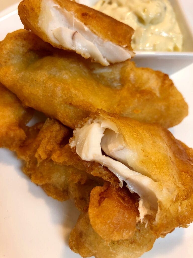 Crispy Beer Battered Fish with Homemade Dip