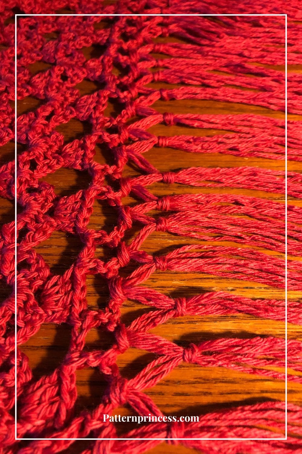 Close up of Fringe and Knots